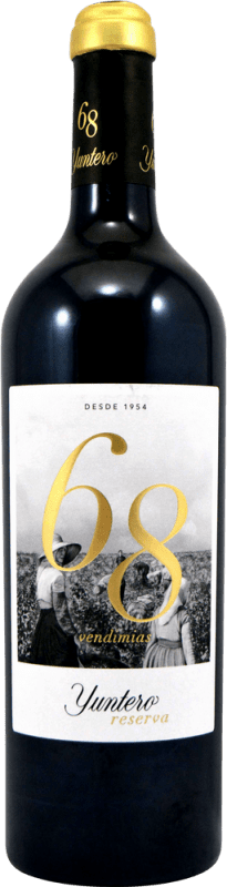 15,95 € Envoi gratuit | Vin rouge Yuntero 68 Vendimias Réserve D.O. La Mancha Castilla La Mancha Espagne Tempranillo Bouteille 75 cl