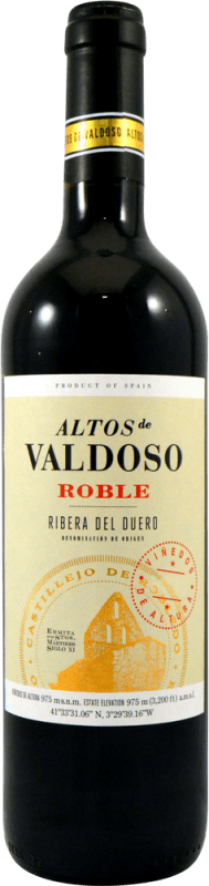 6,95 € Envio grátis | Vinho tinto Castillejo de Robledo Altos de Valdoso Carvalho D.O. Ribera del Duero Castela e Leão Espanha Tempranillo Garrafa 75 cl