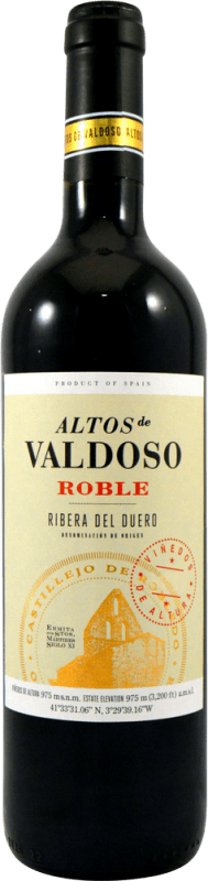 6,95 € Envio grátis | Vinho Tinto Castillejo de Robledo Altos de Valdoso Carvalho D.O. Ribera del Duero Castela e Leão Espanha Tempranillo 75 cl