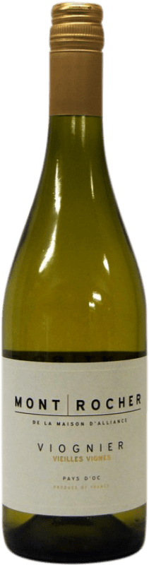 8,95 € Бесплатная доставка | Белое вино Mont Rocher I.G.P. Vin de Pays d'Oc Франция Viognier — Вионье 75 cl