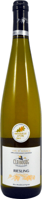 11,95 € Бесплатная доставка | Белое вино Cleebourg A.O.C. Alsace Эльзас Франция Riesling — Рислинг 75 cl