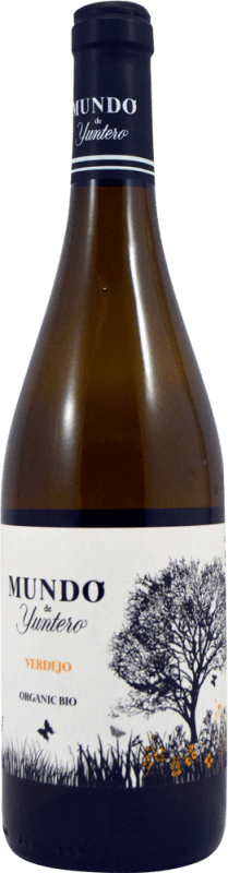 7,95 € Spedizione Gratuita | Vino bianco Yuntero Orgánico D.O. La Mancha Castilla-La Mancha Spagna Verdejo Bottiglia 75 cl