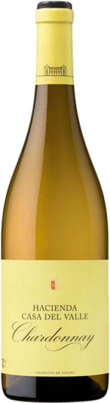 12,95 € Бесплатная доставка | Белое вино Casa del Valle I.G.P. Vino de la Tierra de Castilla Кастилья-Ла-Манча Испания Chardonnay — Шардоне Бутылка Магнум 1,5 L