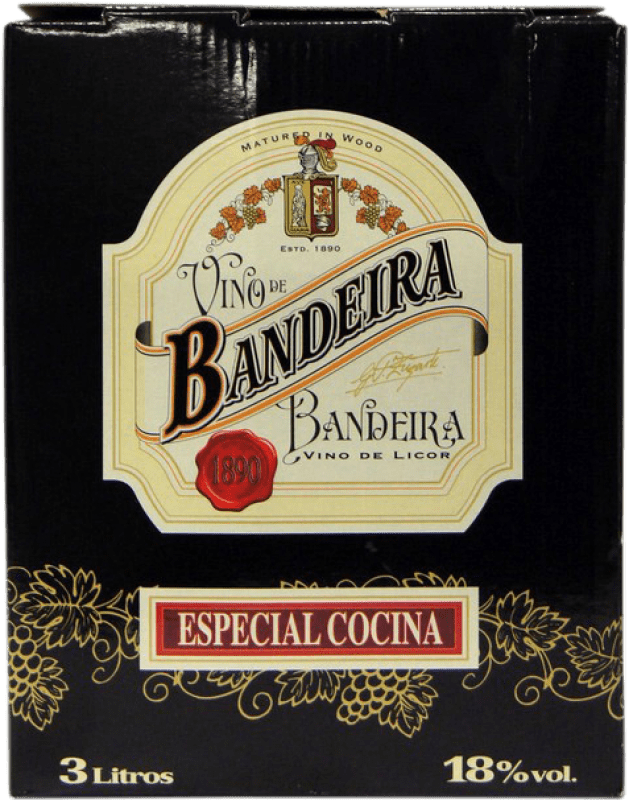 37,95 € 免费送货 | 加强葡萄酒 Bardinet Bandeira 西班牙 Garnacha — 歌海娜, Monastrell — 莫纳斯特雷尔 Bag in Box — 盒中袋 3 L