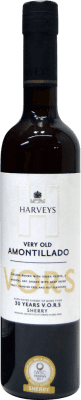 89,95 € 免费送货 | 强化酒 Harvey's V.O.R.S. Amontillado D.O. Jerez-Xérès-Sherry 安达卢西亚 西班牙 Palomino Fino 瓶子 Medium 50 cl