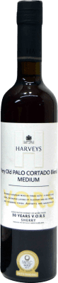 85,95 € 免费送货 | 强化酒 Harvey's V.O.R.S. Palo Cortado D.O. Jerez-Xérès-Sherry 安达卢西亚 西班牙 Palomino Fino, Pedro Ximénez 瓶子 Medium 50 cl