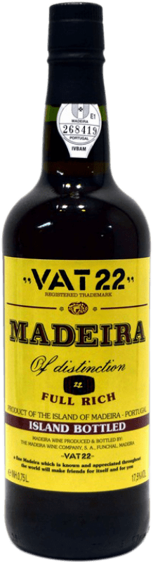 9,95 € Envio grátis | Vinho fortificado The Madeira Vat 22 Island Bottled Portugal Garrafa 75 cl