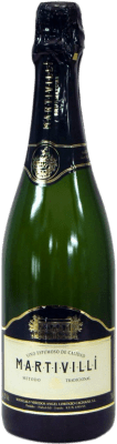 9,95 € Envío gratis | Espumoso Blanco Ángel Lorenzo Cachazo Martivillí Brut Nature D.O. Rueda Castilla y León España Verdejo, Sauvignon 75 cl