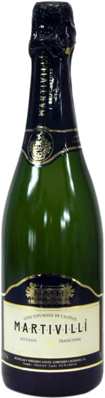 9,95 € 免费送货 | 白起泡酒 Ángel Lorenzo Cachazo Martivillí Brut Nature D.O. Rueda 卡斯蒂利亚莱昂 西班牙 Verdejo, Sauvignon White 瓶子 75 cl