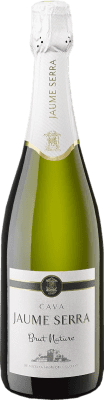 6,95 € Envoi gratuit | Blanc mousseux Jaume Serra Brut Nature D.O. Cava Catalogne Espagne Macabeo, Xarel·lo, Parellada Bouteille 75 cl