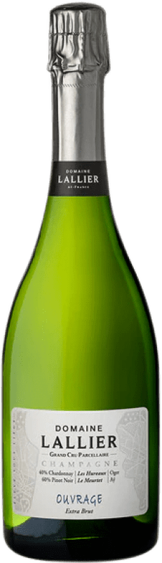 116,95 € Бесплатная доставка | Белое игристое Lallier Ouvrage Grand Cru Экстра-Брут A.O.C. Champagne шампанское Франция Pinot Black, Chardonnay бутылка 75 cl