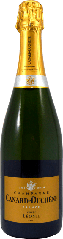 48,95 € Envio grátis | Espumante branco Canard Duchêne Cuvée Léonie Brut A.O.C. Champagne Champagne França Pinot Preto, Chardonnay, Pinot Meunier Garrafa 75 cl