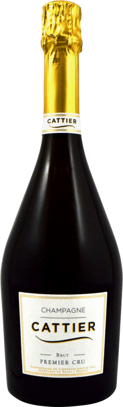 39,95 € 送料無料 | 白スパークリングワイン Cattier Premier Cru Brut A.O.C. Champagne シャンパン フランス Pinot Black, Chardonnay, Pinot Meunier ボトル 75 cl