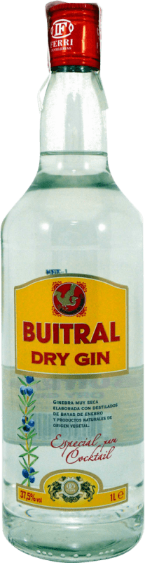 7,95 € 免费送货 | 金酒 Ferri Gin Buitral 西班牙 瓶子 1 L
