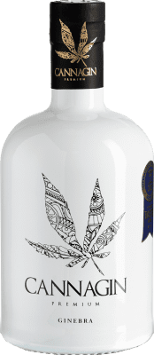 24,95 € Free Shipping | Gin Mediterranean Cannagin Premium Gin Andalusia Spain Bottle 70 cl