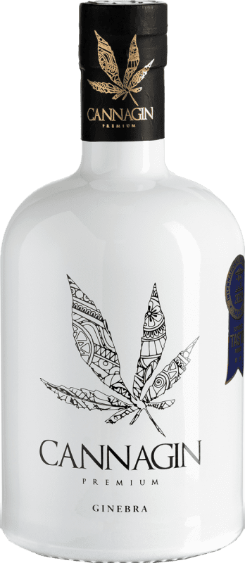 24,95 € 免费送货 | 金酒 Mediterranean Cannagin Premium Gin 安达卢西亚 西班牙 瓶子 70 cl