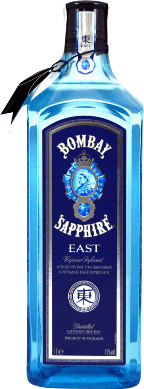 23,95 € Free Shipping | Gin Bombay Sapphire East United Kingdom Bottle 1 L