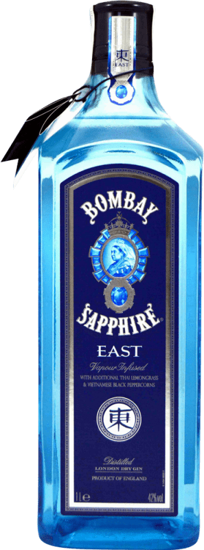 24,95 € Free Shipping | Gin Bombay Sapphire East United Kingdom Bottle 1 L