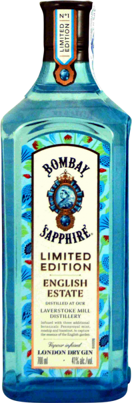 41,95 € Envío gratis | Ginebra Gin Bombay Sapphire English Edición Limitada, Single Estate — Finca Única Reino Unido 70 cl