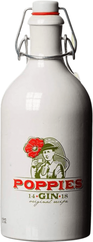 39,95 € Spedizione Gratuita | Genever Gin Rubbens Poppies Belgio Bottiglia Medium 50 cl