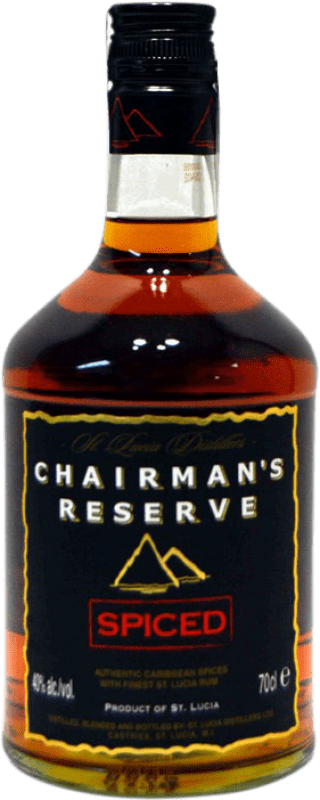 32,95 € 免费送货 | 朗姆酒 Saint Lucia Distillers Chairman's Spiced 预订 圣卢西亚 瓶子 70 cl