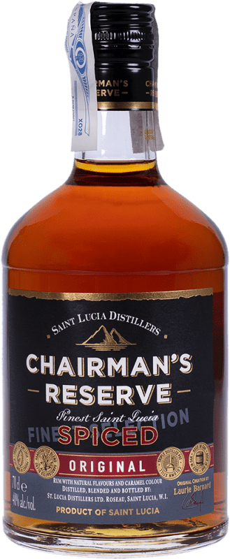 34,95 € Envío gratis | Ron Saint Lucia Distillers Chairman's Spiced Reserva Santa Lucía Botella 70 cl
