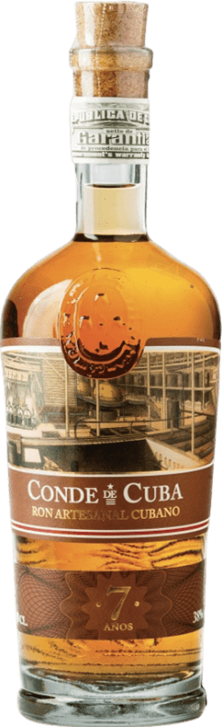32,95 € Бесплатная доставка | Ром Conde de Cuba Artesanal — Ремесленный Куба 7 Лет 70 cl