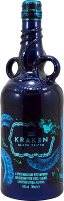 45,95 € Kostenloser Versand | Rum The Kraken Black Spiced Unknown Deep Nº 2 Ceramic Porcelain — Keramikporzellan Trinidad und Tobago 70 cl
