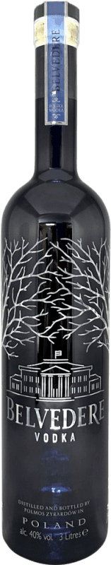 303,95 € Spedizione Gratuita | Vodka Belvedere LED Gunmetal Edition Polonia Bottiglia Jéroboam-Doppio Magnum 3 L