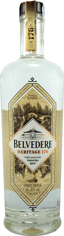 78,95 € Envio grátis | Vodca Belvedere Heritage 176 Polônia Garrafa 1 L