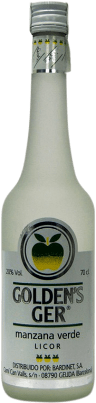 6,95 € Envio grátis | Licores Gerunda Golden's Ger Manzana Espanha Garrafa 70 cl