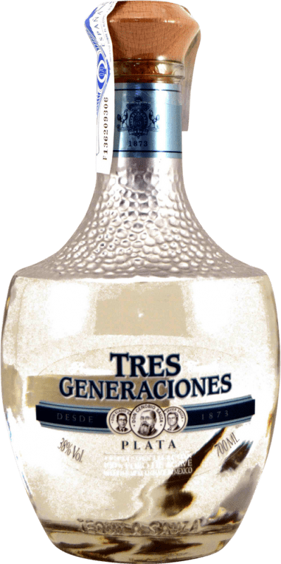 34,95 € Free Shipping | Tequila Tres Generaciones Plata Triple Destilado Mexico Bottle 70 cl