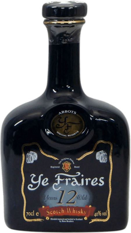 34,95 € Envoi gratuit | Blended Whisky Ross Ye Fraires Cerámica Royaume-Uni 12 Ans Bouteille 70 cl