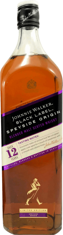 85,95 € Envoi gratuit | Blended Whisky Johnnie Walker Black Label Speyside Origin Speyside Royaume-Uni Bouteille 1 L