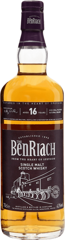 96,95 € Spedizione Gratuita | Whisky Single Malt The Benriach Regno Unito 16 Anni 70 cl