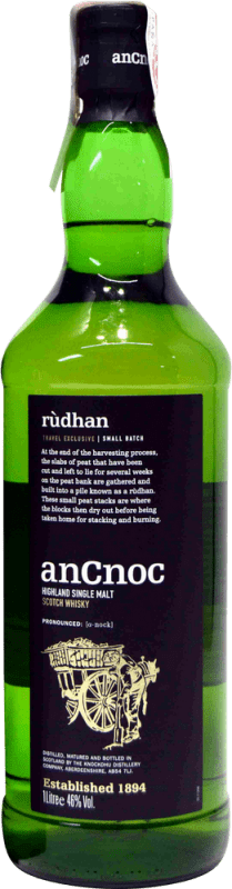 45,95 € Бесплатная доставка | Односолодовый виски anCnoc Knockdhu Rudhan Объединенное Королевство 1 L
