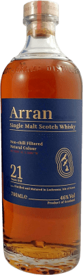 201,95 € Envío gratis | Whisky Single Malt Isle Of Arran Non Chill Filtered Reino Unido 21 Años 70 cl