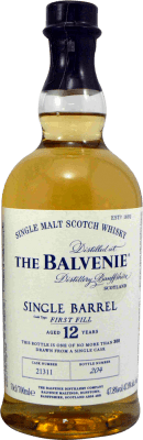 ウイスキーシングルモルト Balvenie Single Barrel First Fill 12 年 70 cl