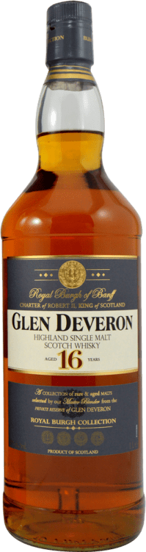 88,95 € Envio grátis | Whisky Single Malt Glen Deveron Reino Unido 16 Anos Garrafa 1 L