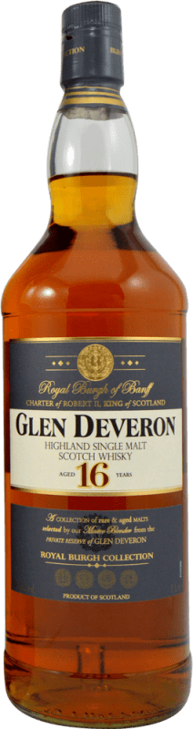 83,95 € Free Shipping | Whisky Single Malt Glen Deveron United Kingdom 16 Years Bottle 1 L