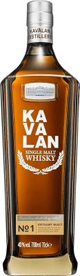 69,95 € Envío gratis | Whisky Single Malt Kavalan Nº 1 Distillery Select Taiwán Botella 70 cl
