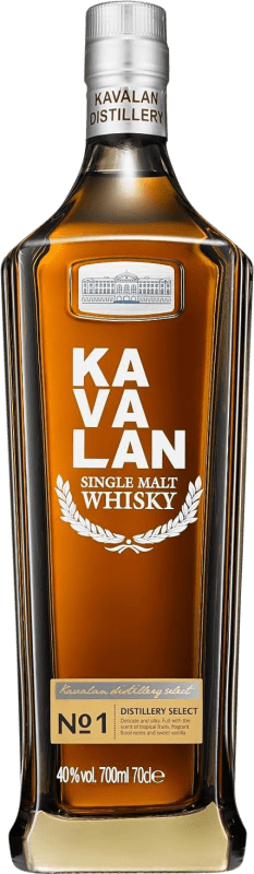 69,95 € Spedizione Gratuita | Whisky Single Malt Kavalan Nº 1 Distillery Select Taiwan Bottiglia 70 cl