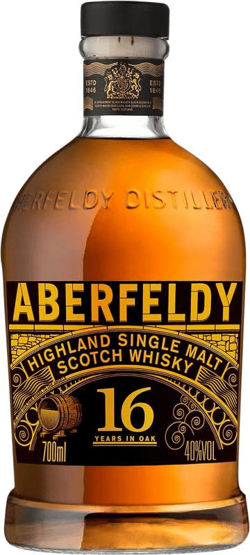 98,95 € Kostenloser Versand | Single Malt Whisky Aberfeldy Großbritannien 16 Jahre Flasche 70 cl