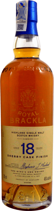 178,95 € Spedizione Gratuita | Whisky Single Malt Royal Brackla Regno Unito 18 Anni 70 cl