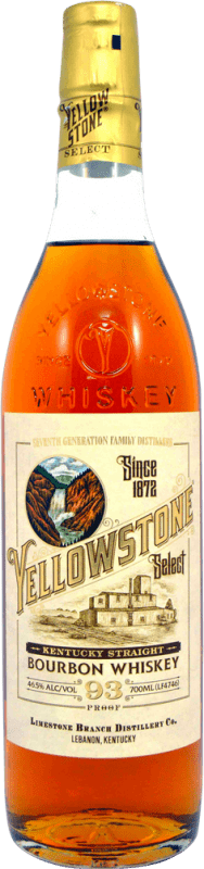 46,95 € Envío gratis | Whisky Bourbon Limestone Branch Yellowstone Select 93º Proof Estados Unidos Botella 70 cl