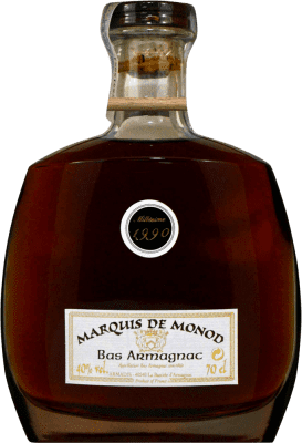 77,95 € Envío gratis | Armagnac Jaki Marquis de Monod Millésimé I.G.P. Bas Armagnac Francia Botella 70 cl