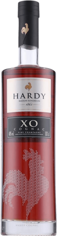 93,95 € Envio grátis | Cognac Conhaque Hardy X.O. A.O.C. Cognac França Garrafa 1 L