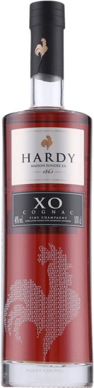 93,95 € Kostenloser Versand | Cognac Hardy X.O. A.O.C. Cognac Frankreich Flasche 1 L