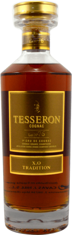 109,95 € Kostenloser Versand | Cognac Tesseron X.O. Tradition Lot Nº 76 A.O.C. Cognac Frankreich Flasche 70 cl