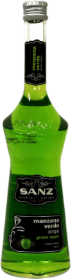 7,95 € Spedizione Gratuita | Schnapp J. Borrajo Sirope Sanz Green Apple Manzana Verde Spagna Bottiglia 70 cl Senza Alcol